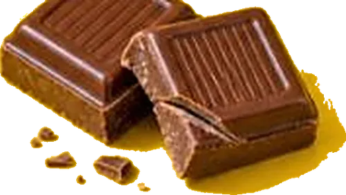 Milk chocolate squares
