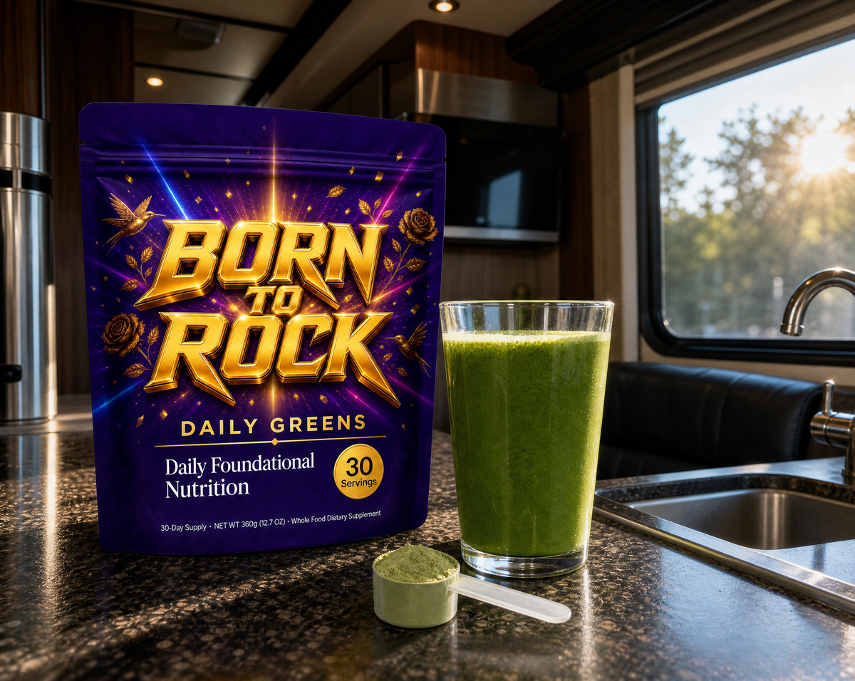 Daily Greens with green drink