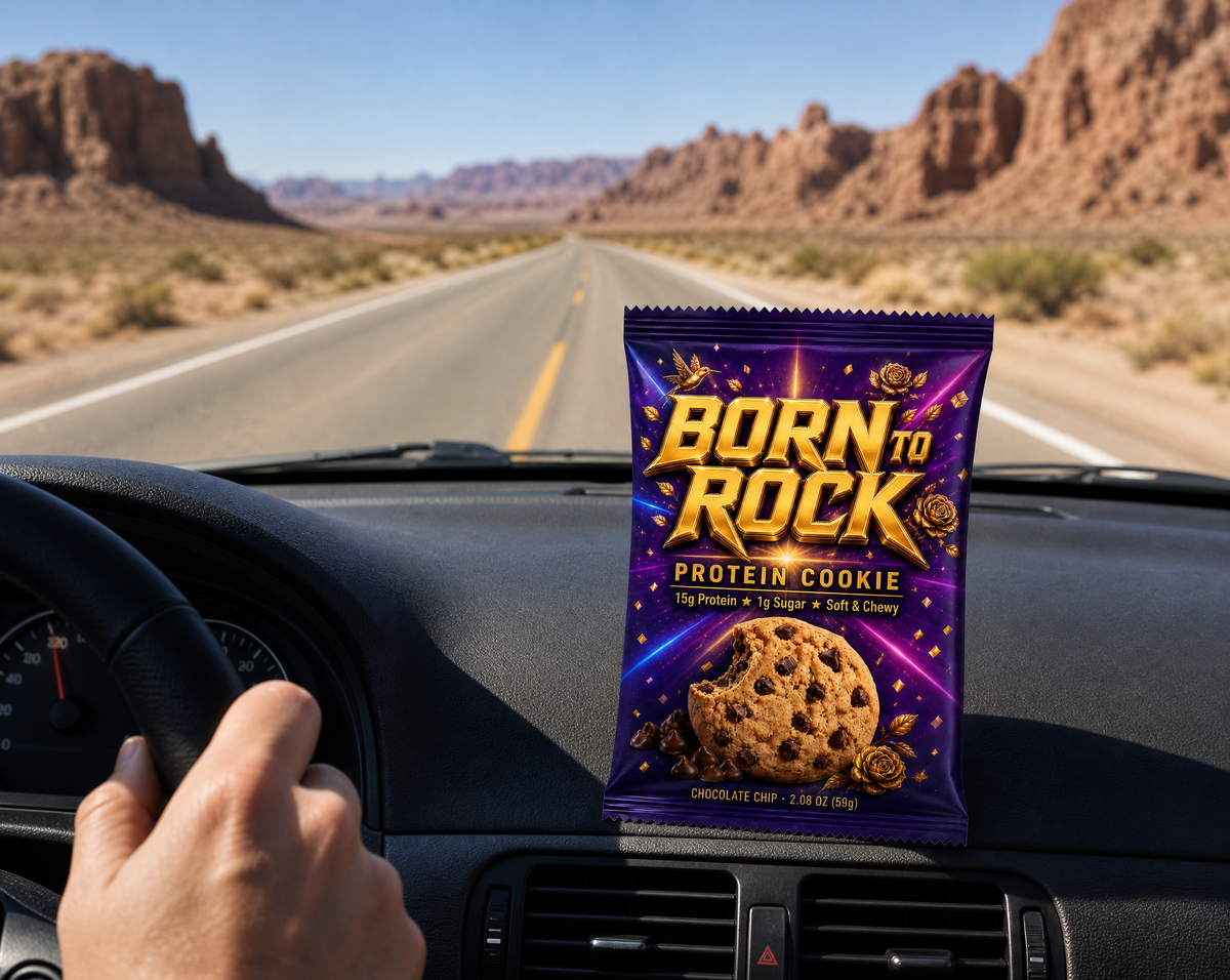 Protein Cookie on a road trip