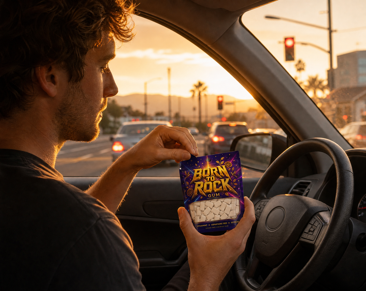 Gum pouch car console