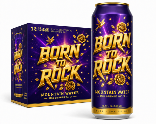 Born to Rock Mountain Water 12-pack hero